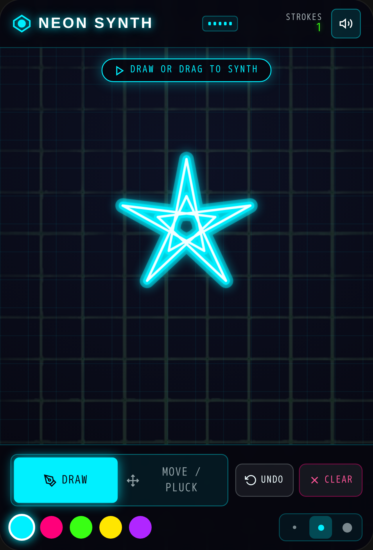 Neon Synth - Cybernetic Drawing & Sound Grid cover