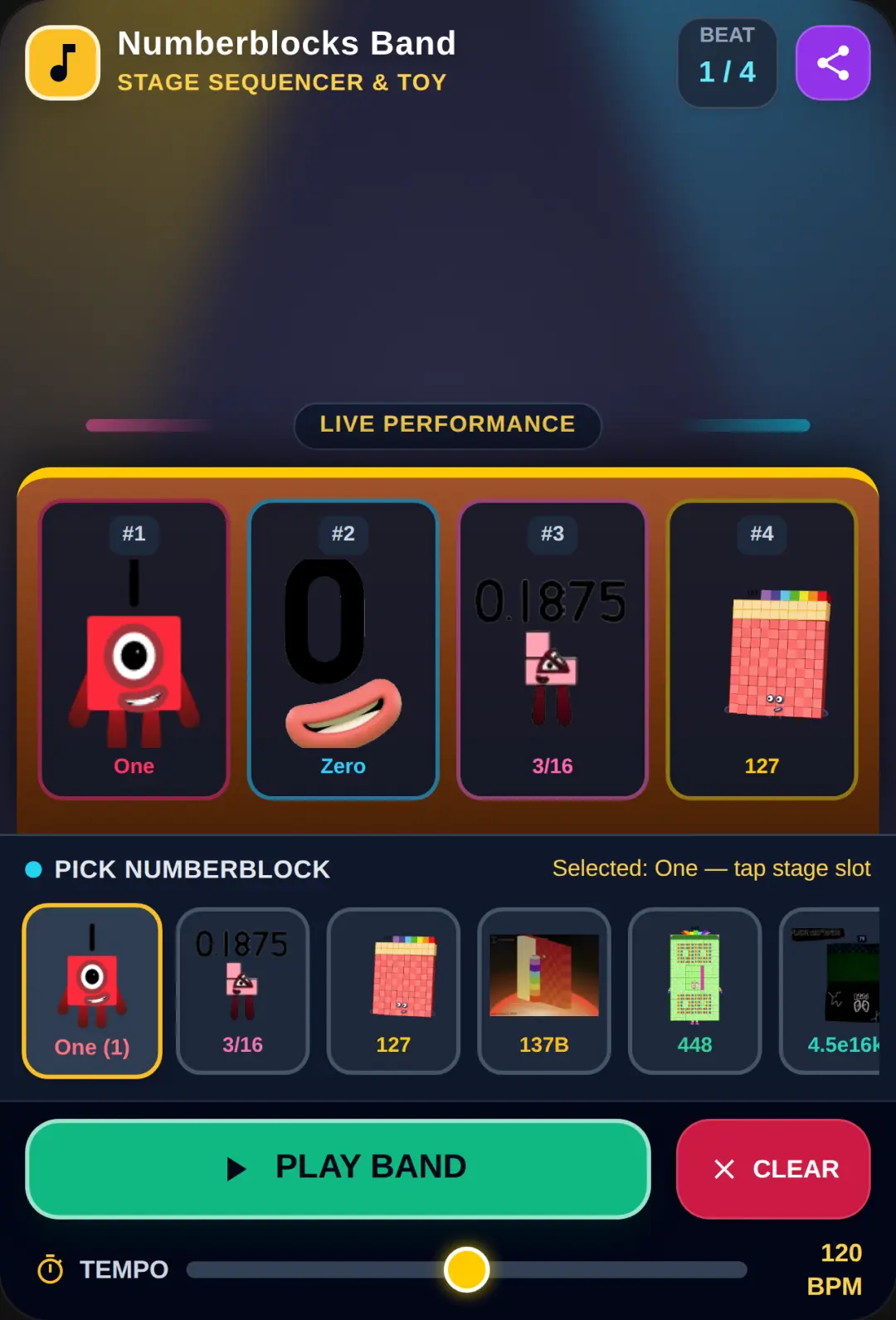 Numberblocks Band cover