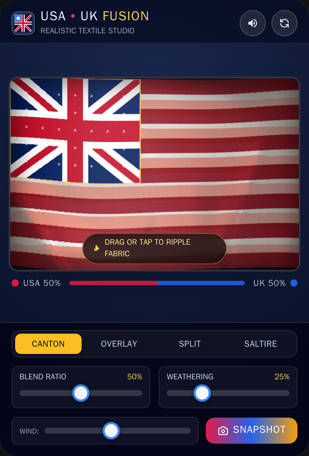 USA and UK Flag Fusion Studio cover