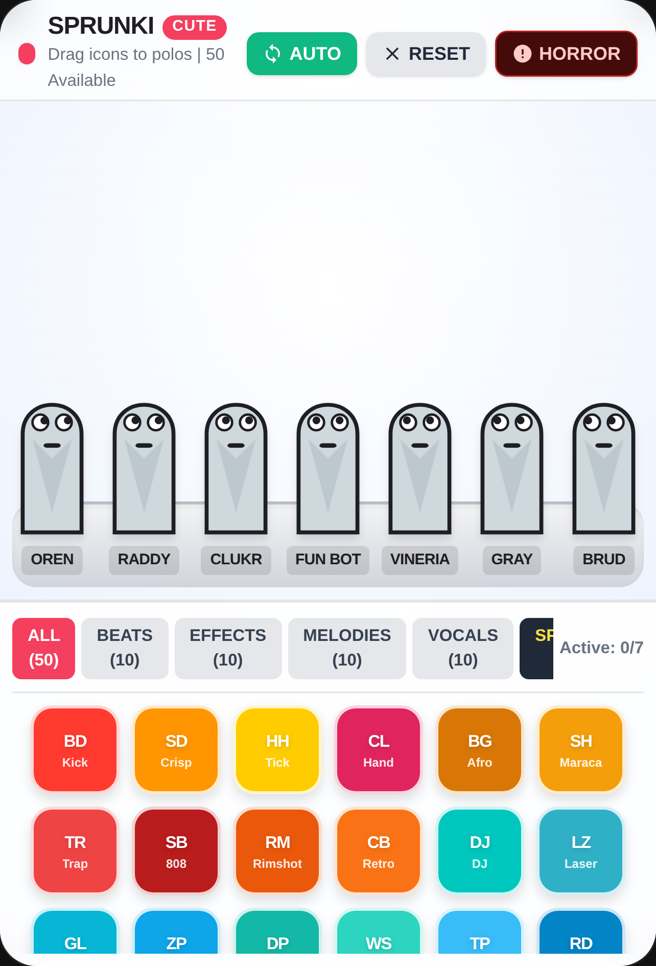 Sprunki 50 Icons Studio updated cover