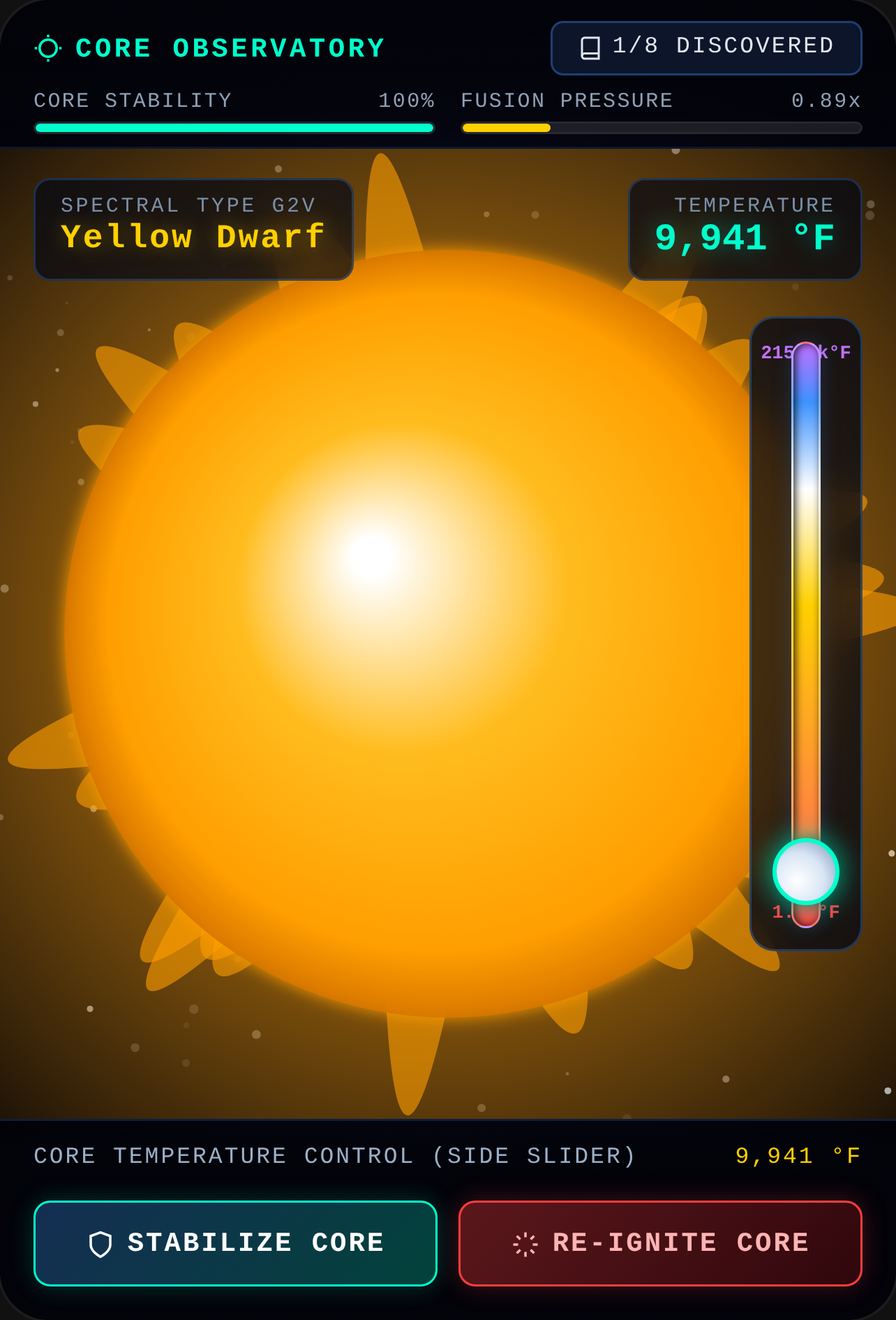 Stellar Core Reactor cover