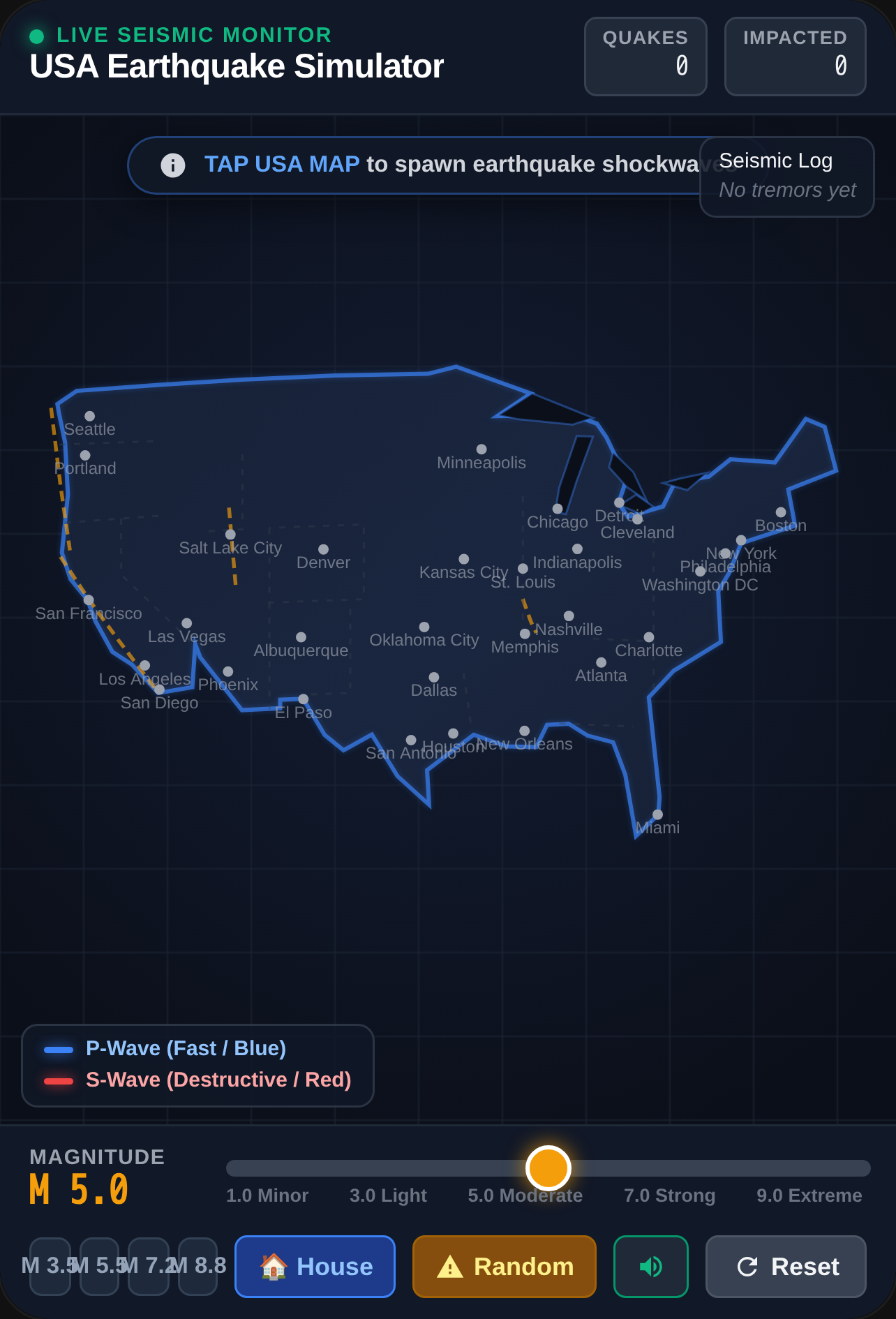 USA Earthquake Simulation cover