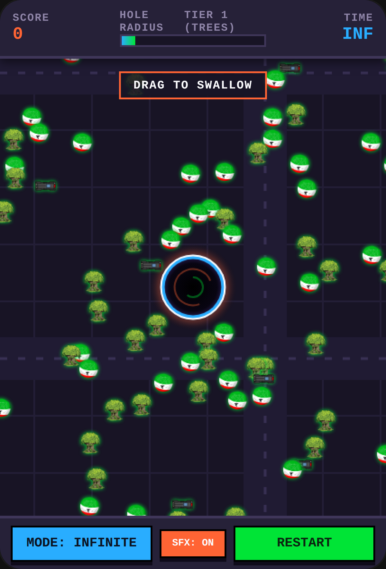 Pixel City Hole cover