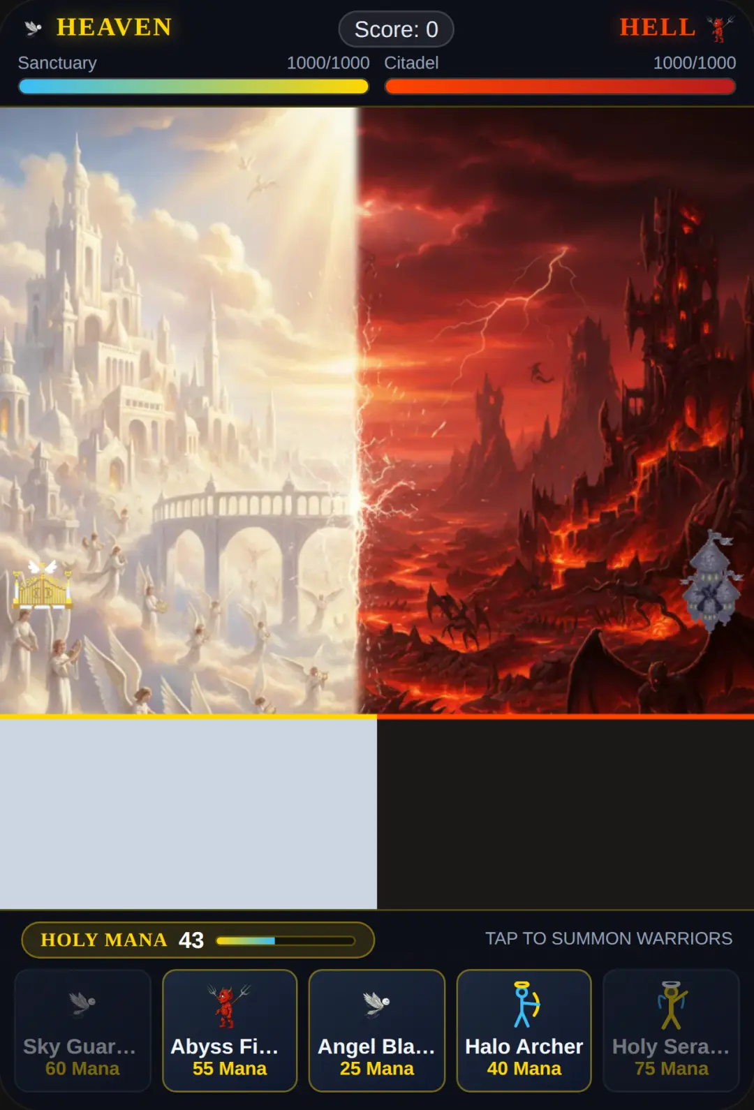 Heaven vs Hell Stickman Battle cover