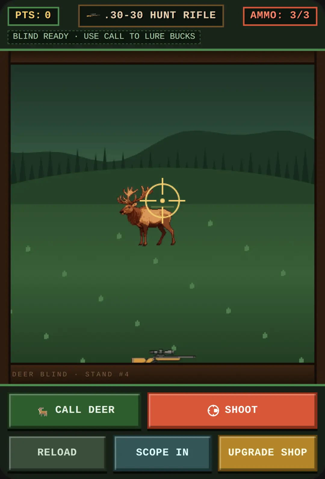 Retro Deer Blind Hunter cover
