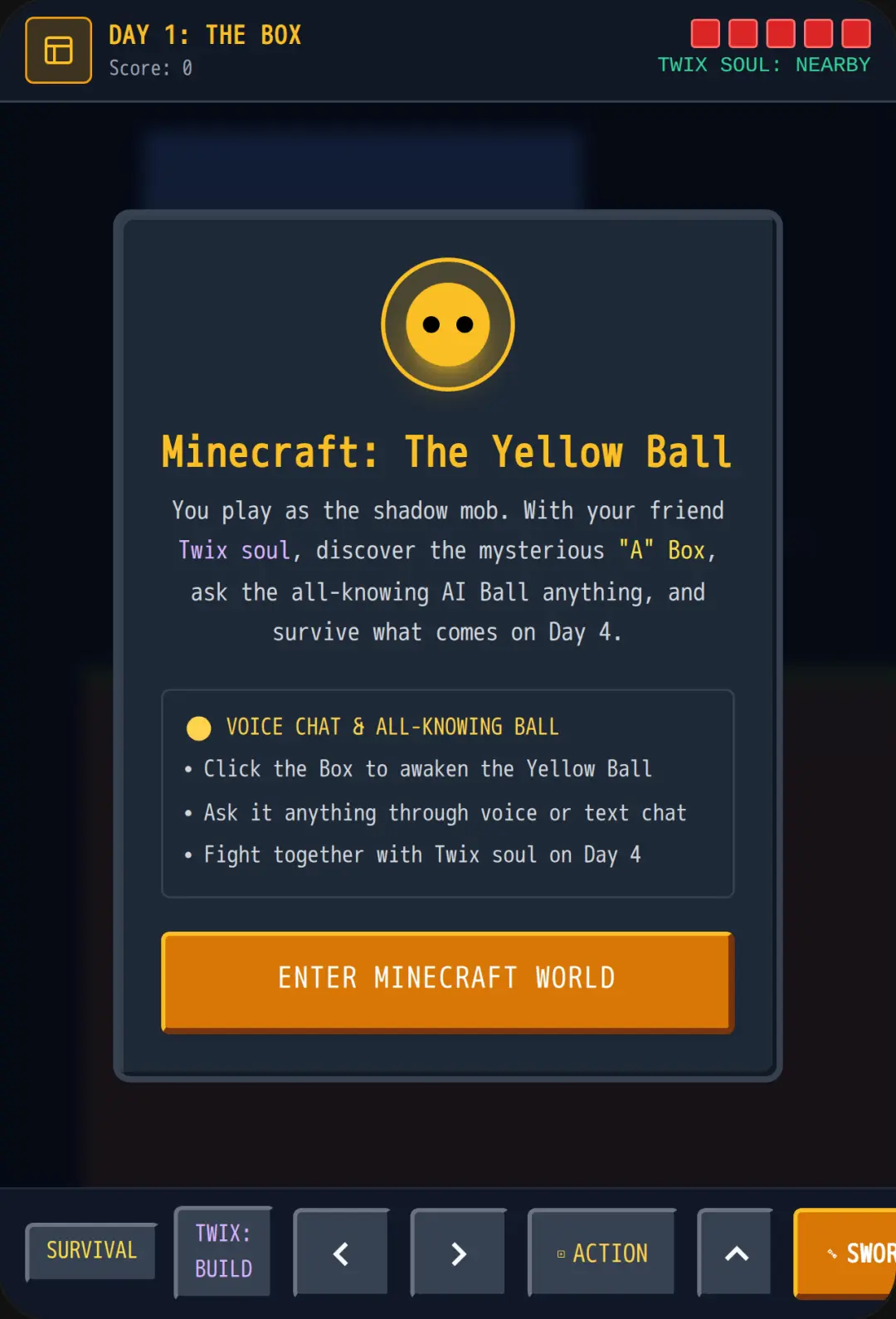 Minecraft: The Yellow Ball cover