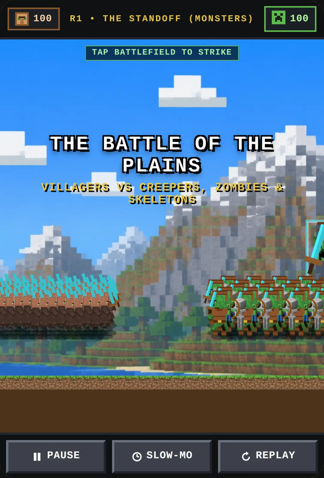 Villagers vs Creepers: The Battle of the Plains cover