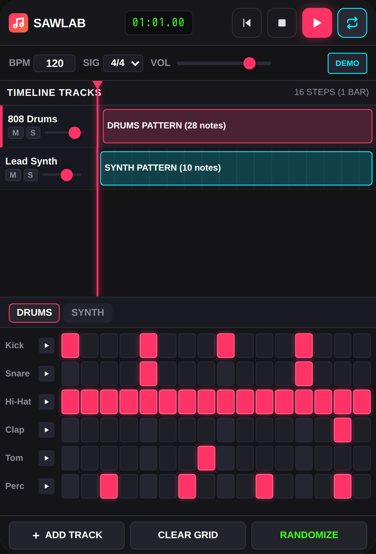 SAWlab - Digital Audio Workstation cover