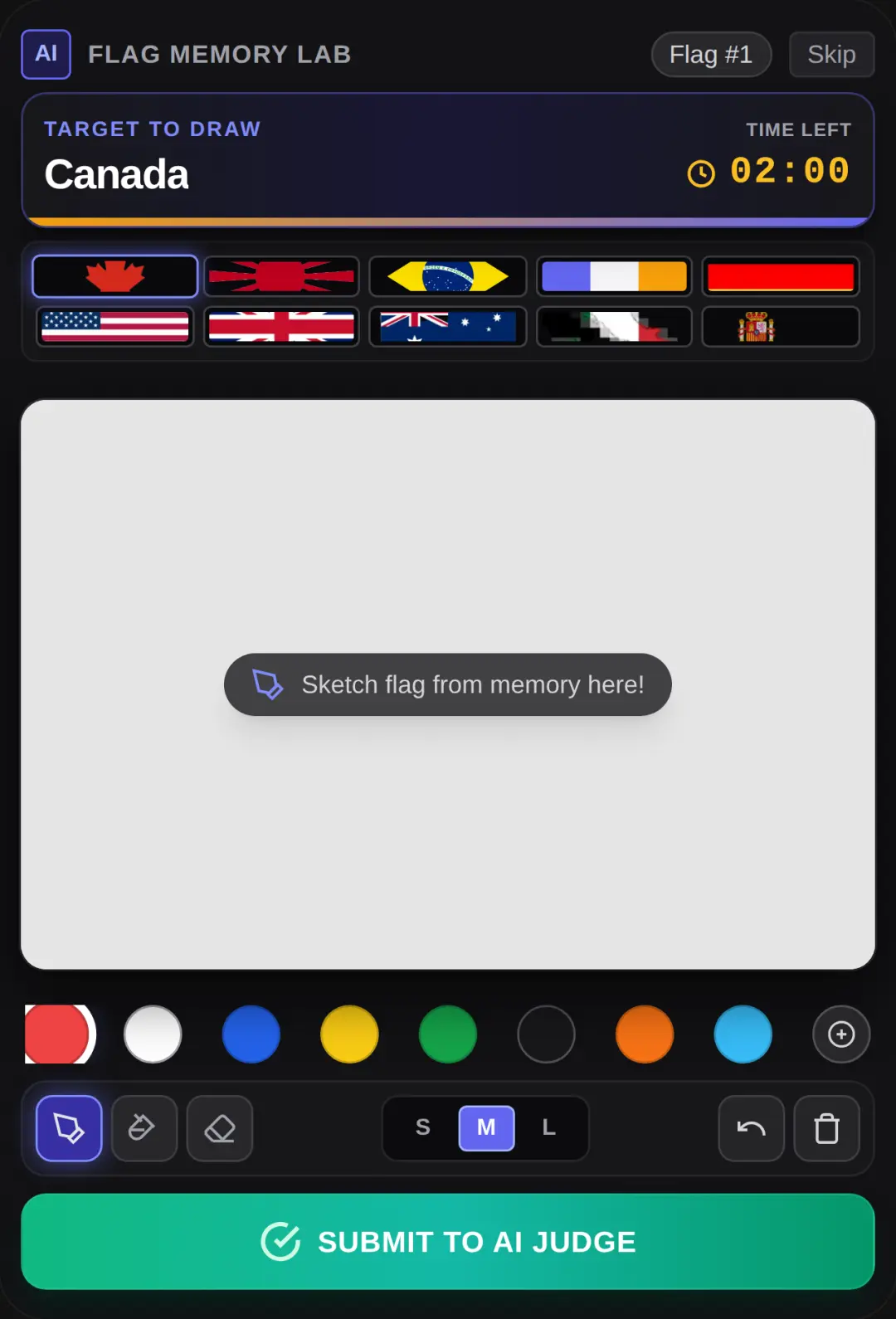 Flag Memory AI — Draw World Flags cover