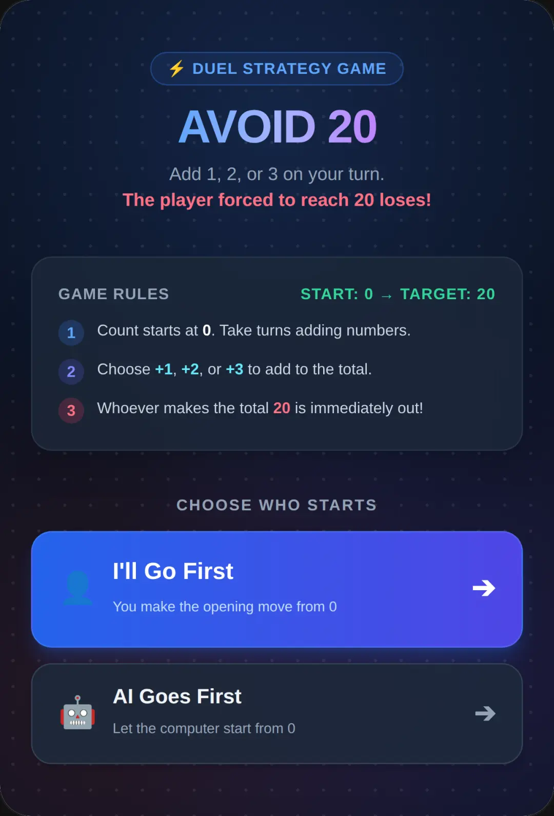 Avoid 20 cover
