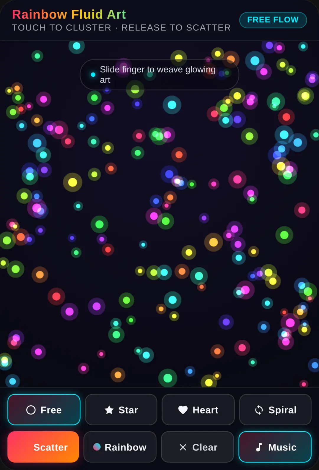Rainbow Particle Art cover