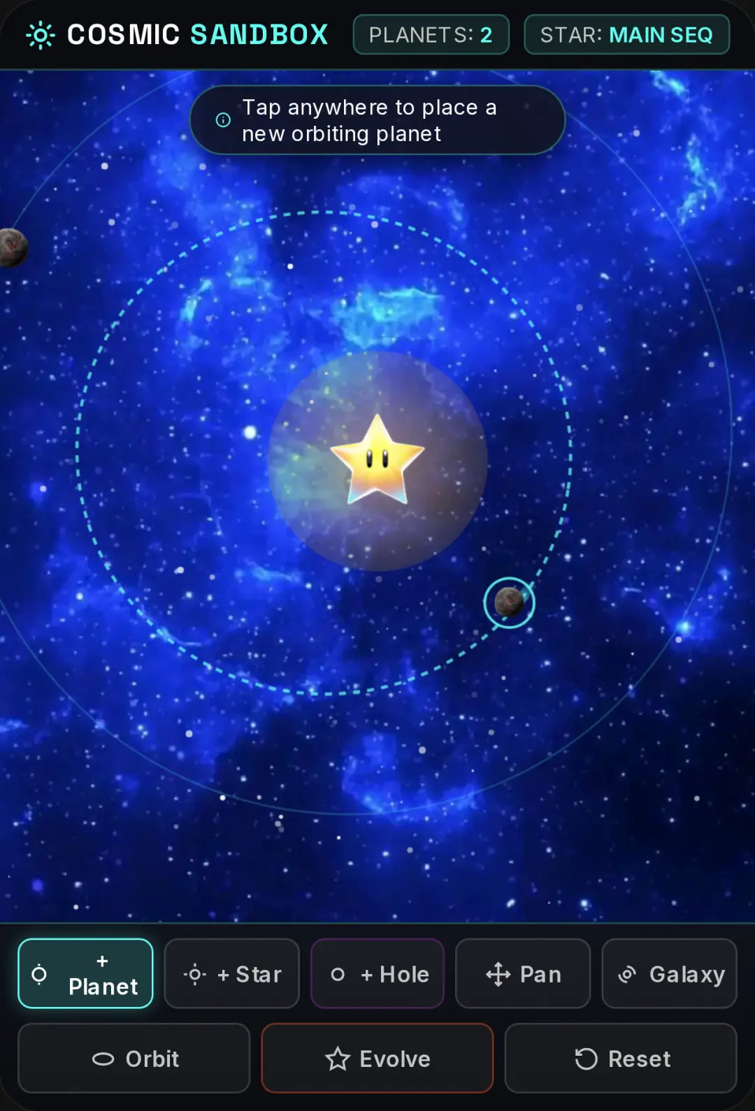 Cosmic Sandbox: Stellar Orbit Simulator cover