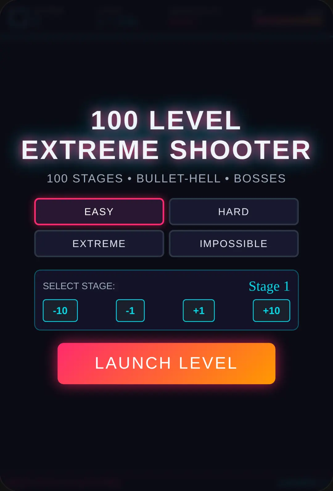 100 Level Arcade Shooter cover