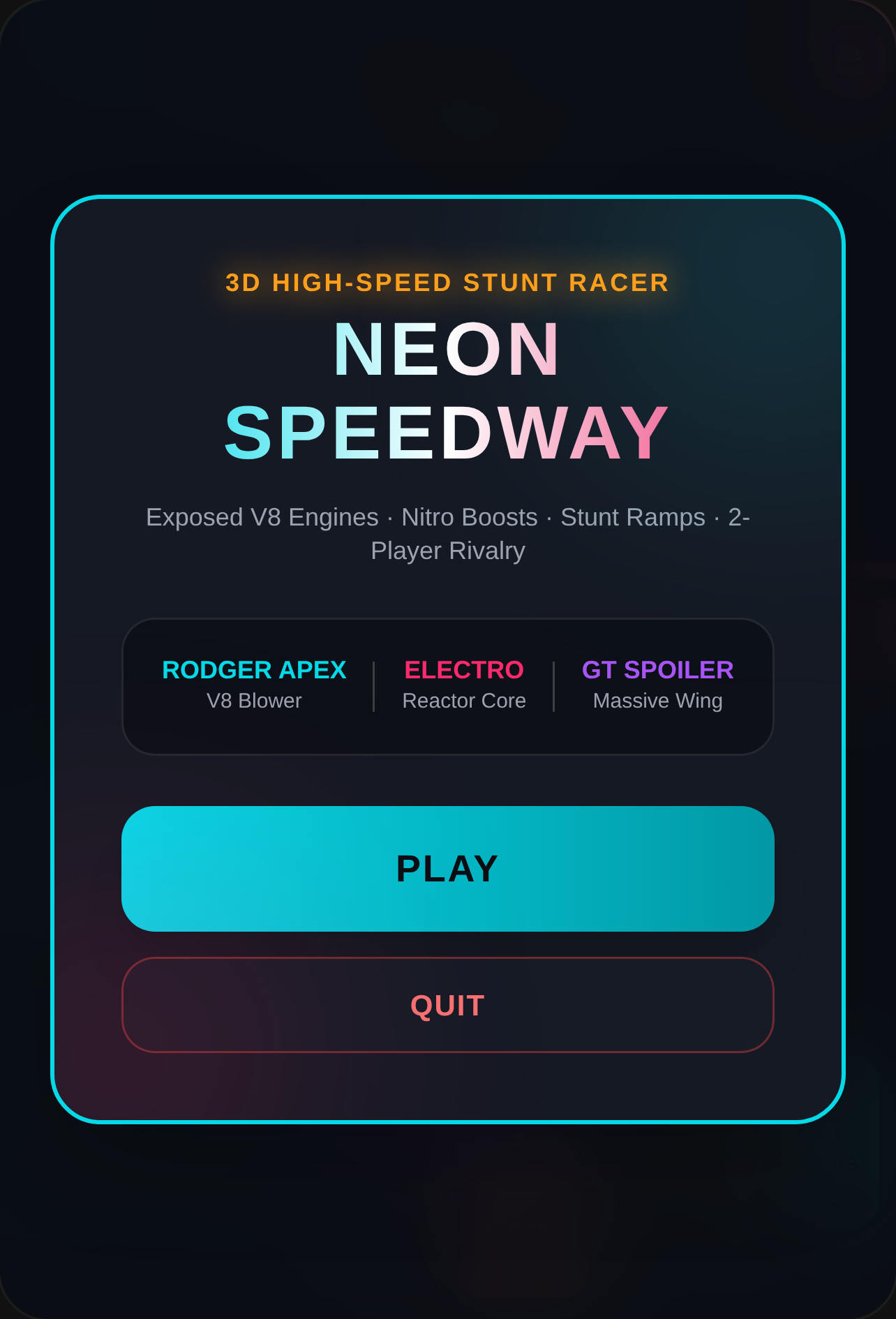 Neon Stunt Racing 3D cover
