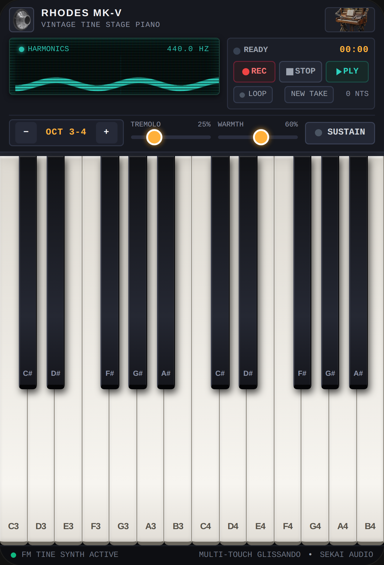 Rhodes Electric Piano cover