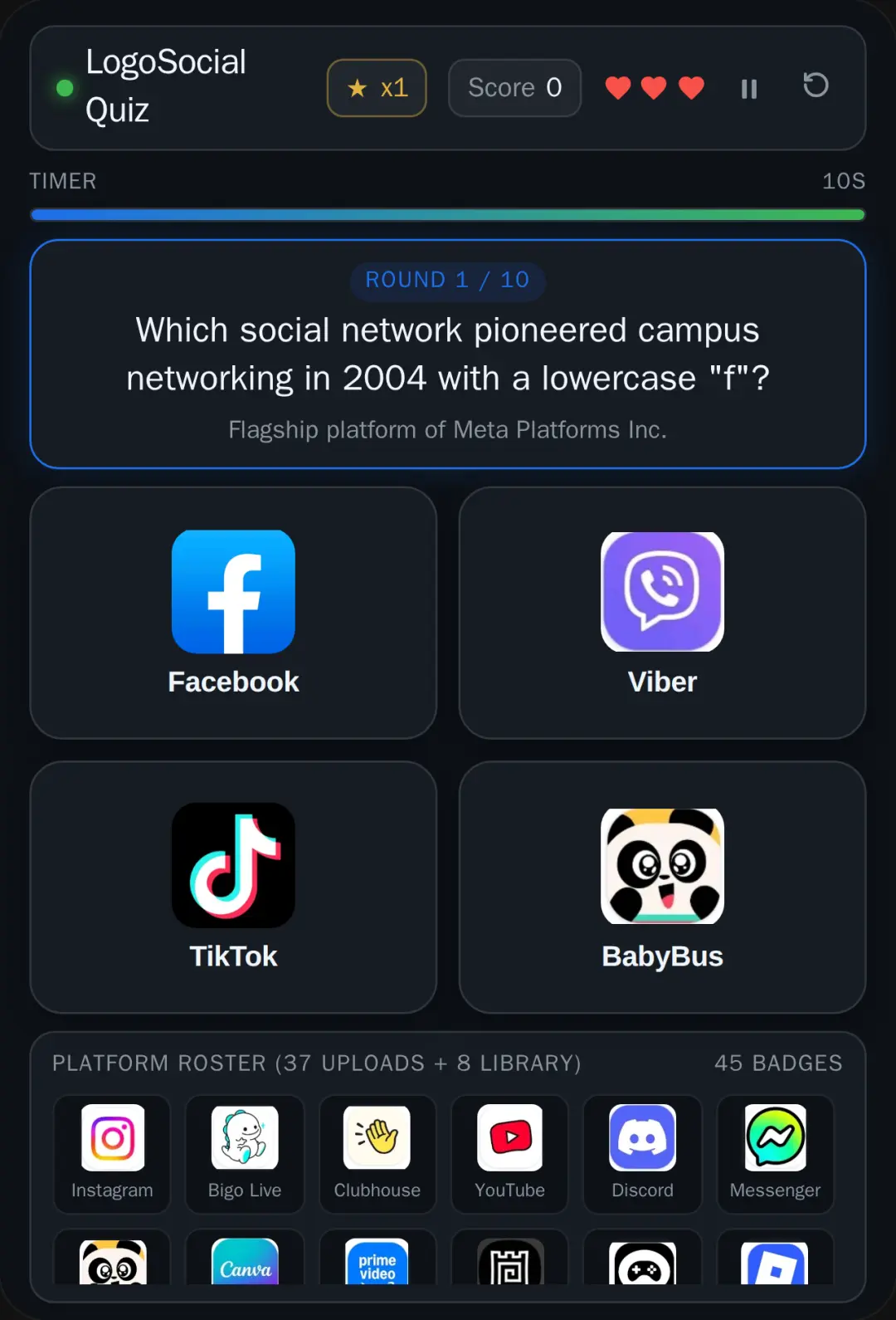 LogoSocial Quiz cover
