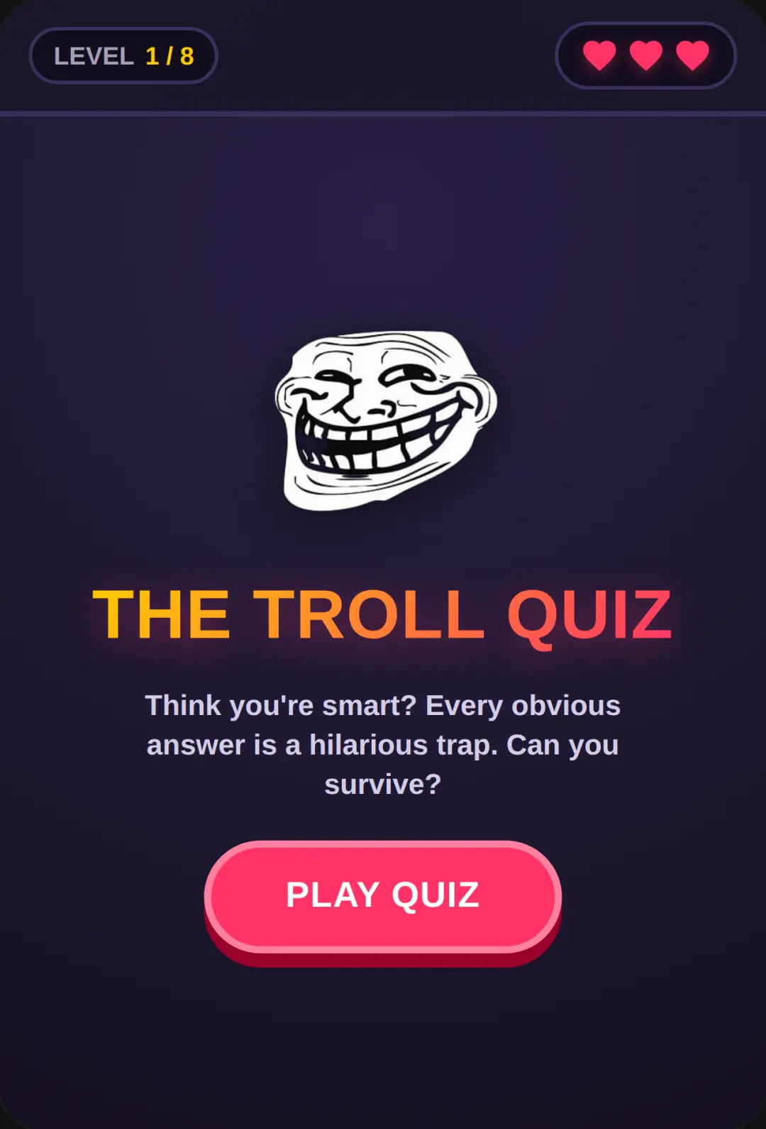 The Troll Quiz cover