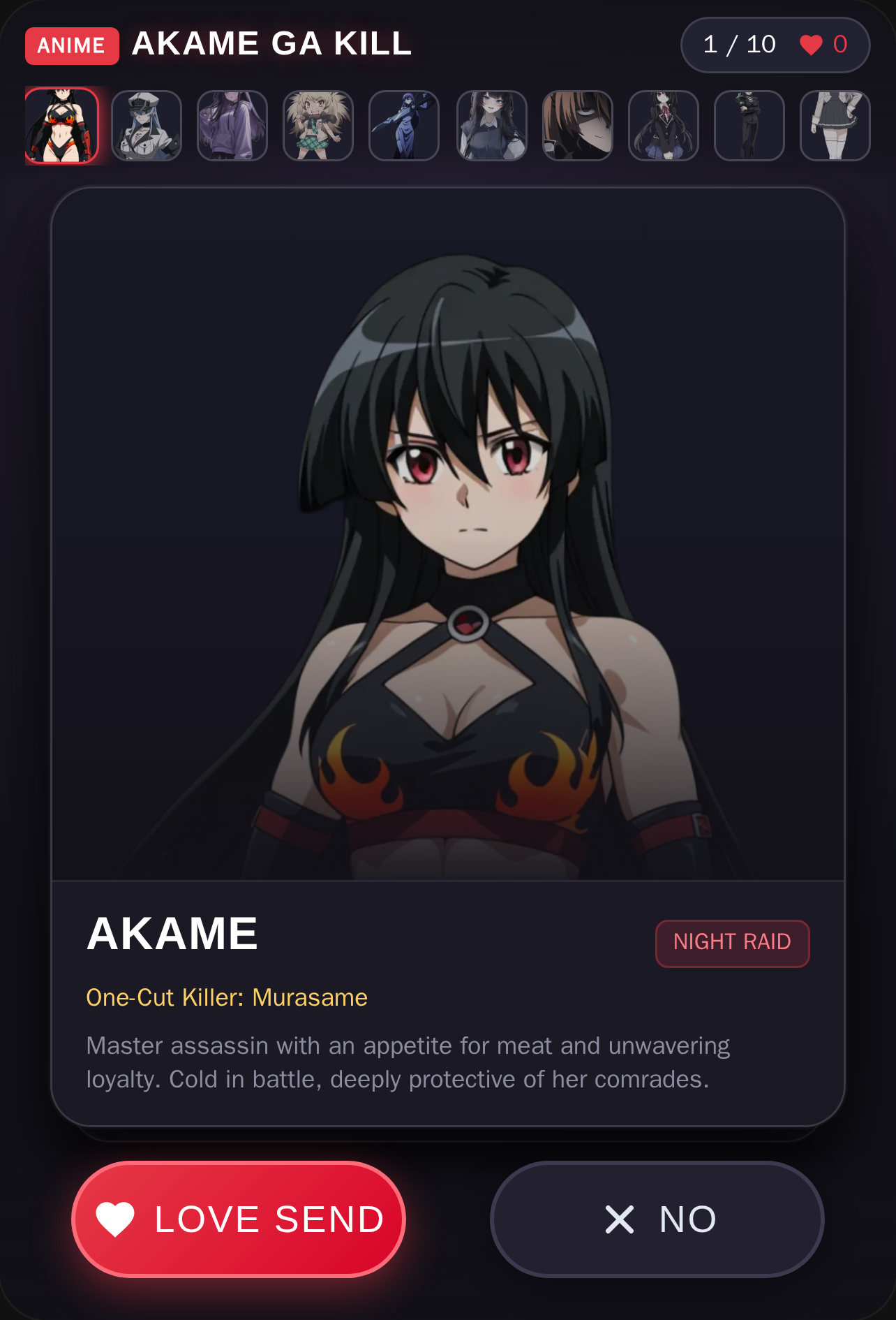 Akame ga Kill: Love or No cover