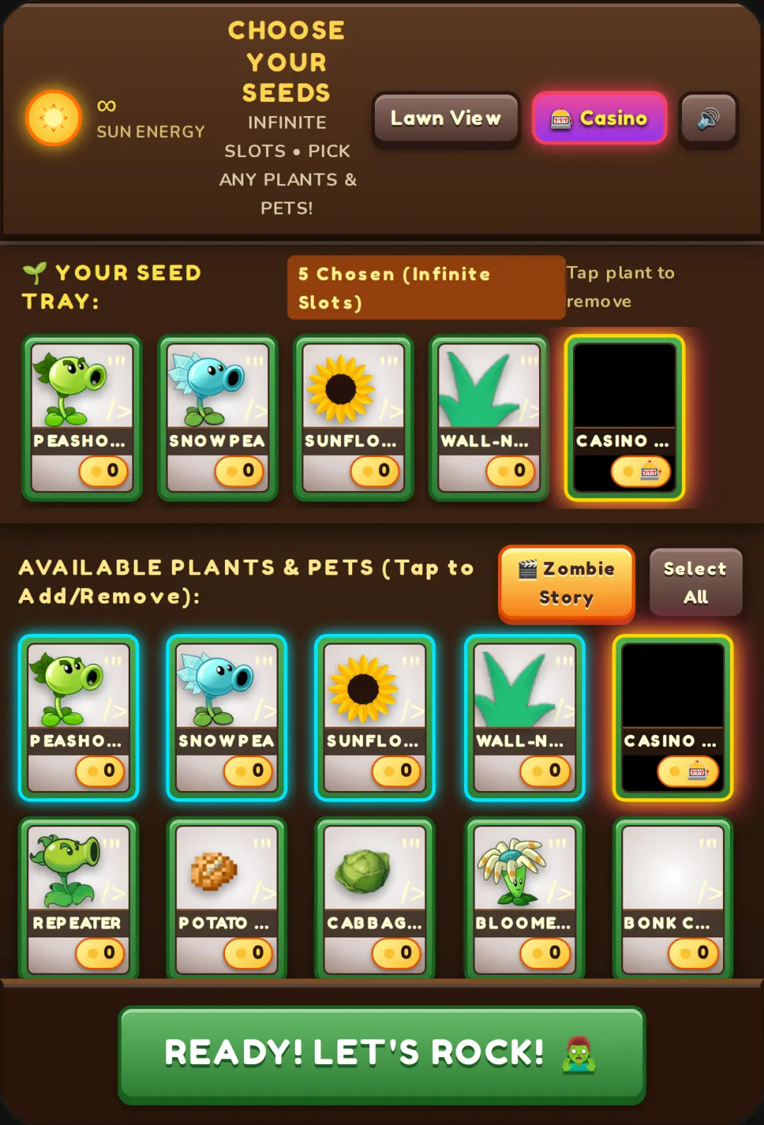 Plants vs. Zombies - Lawn Defense & Casino Pet Zombie cover