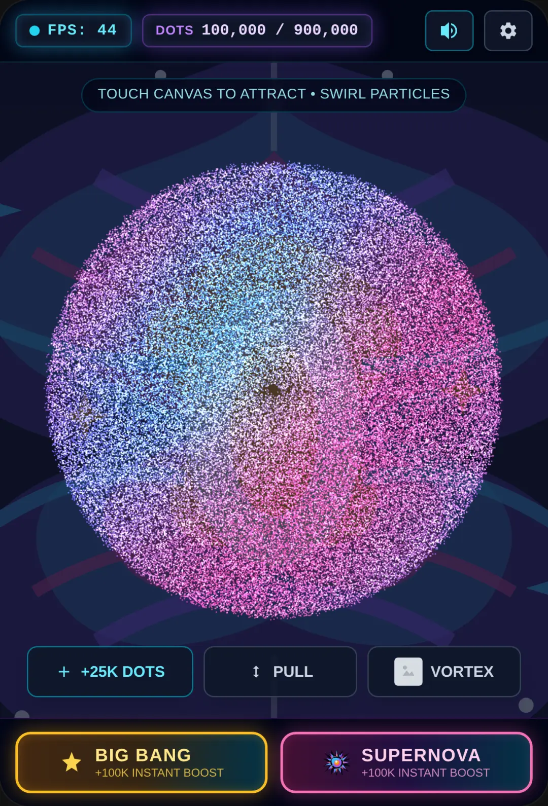 Cosmic Particle Sandbox (can be lag on max particle) cover