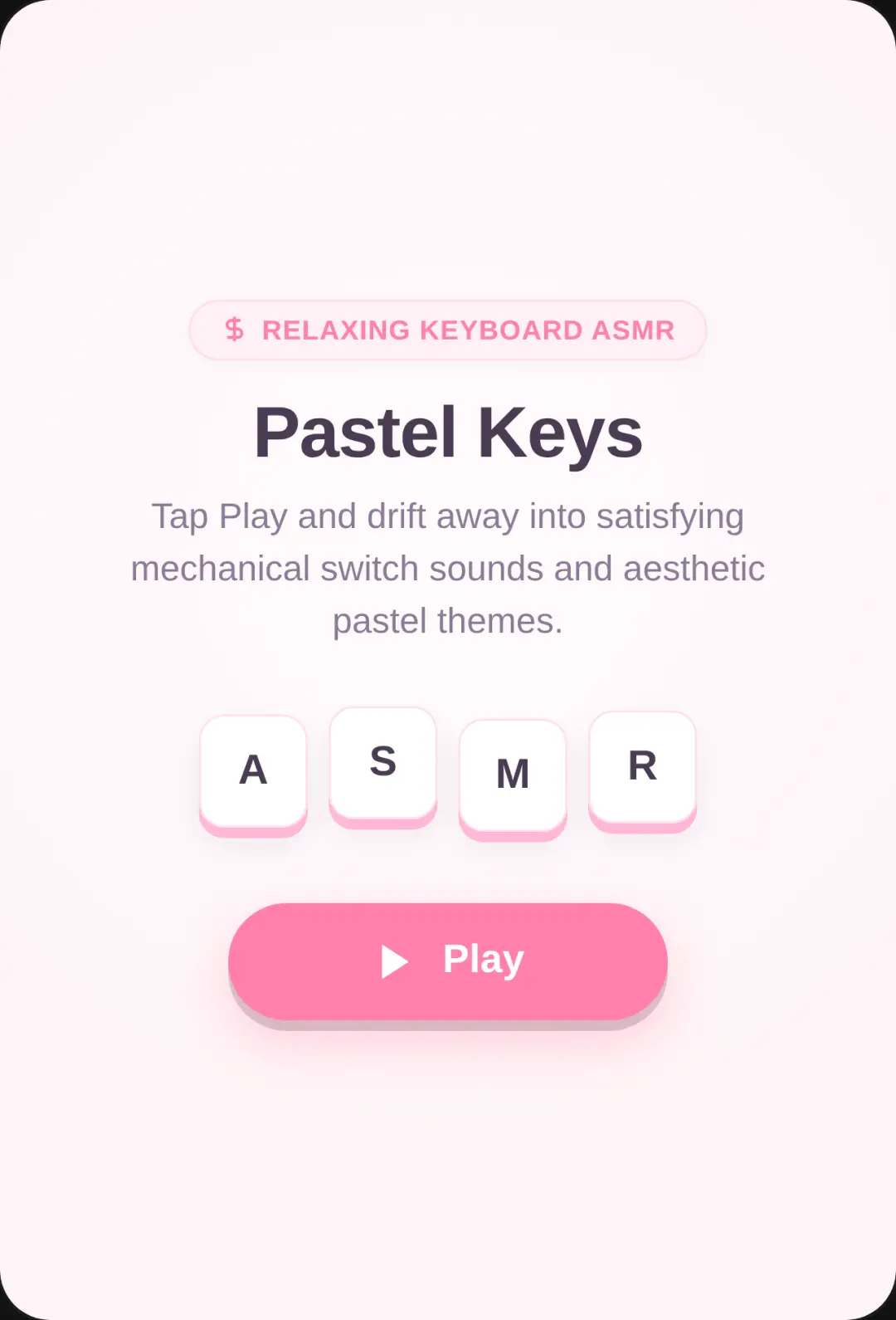 Pastel Keyboard ASMR cover