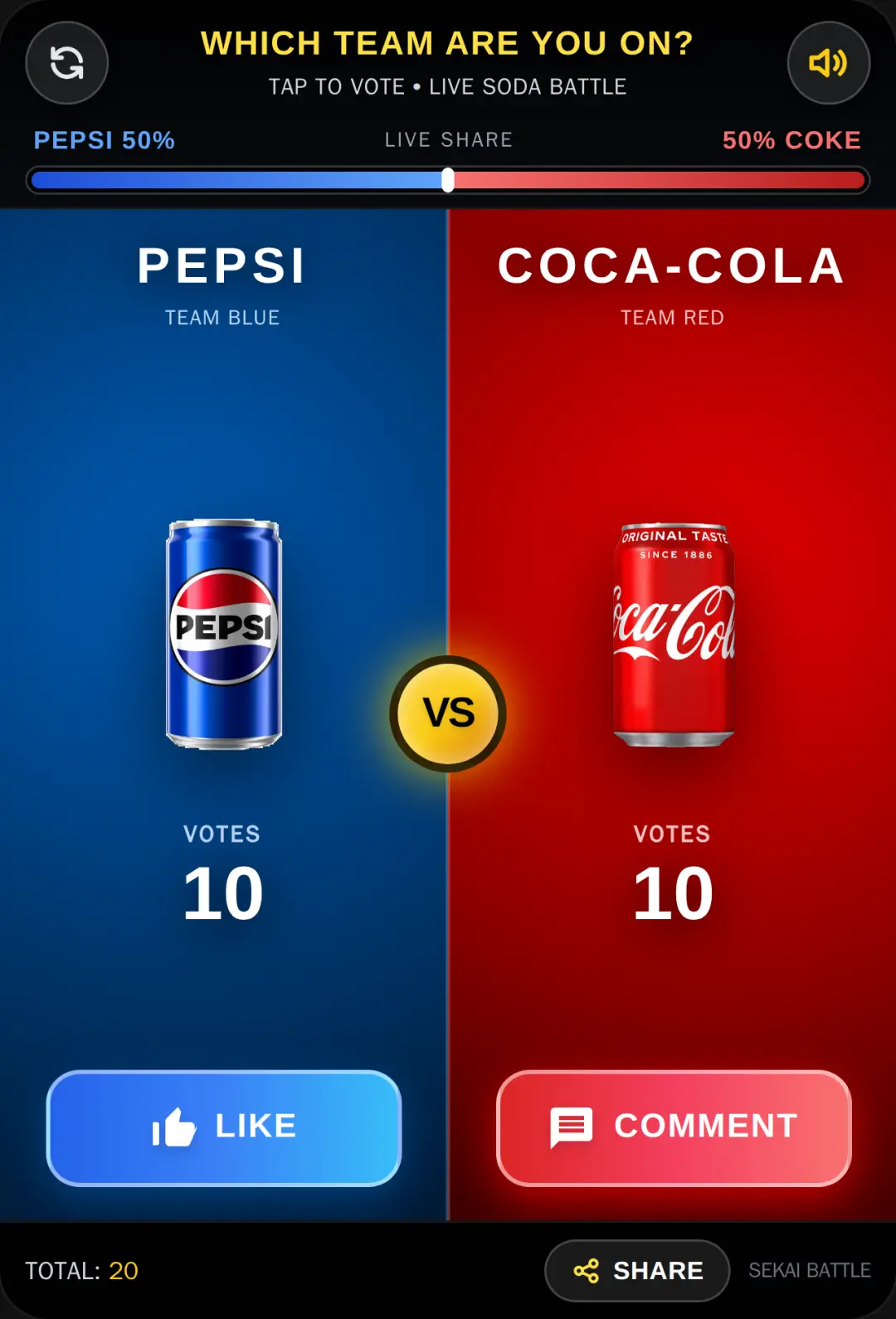 Pepsi vs Coke - Soda Battle cover