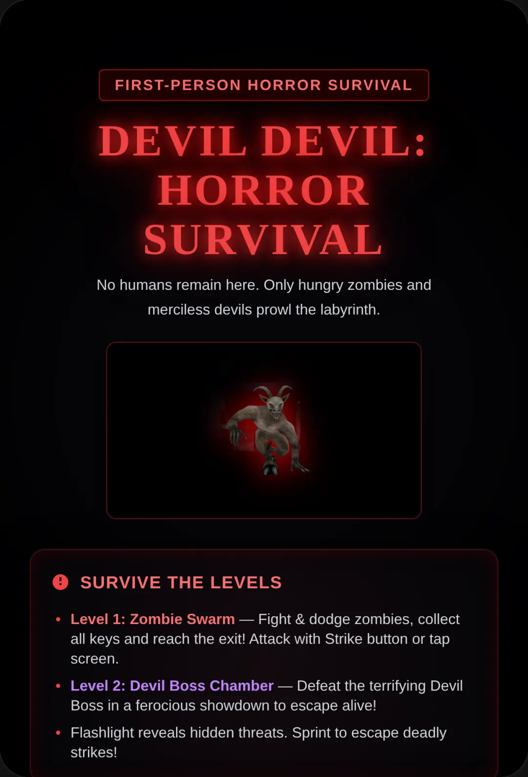 Devil Devil: Horror Survival cover