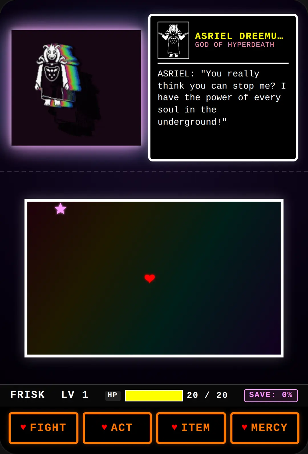Undertale - Asriel Dreemurr Boss Fight cover