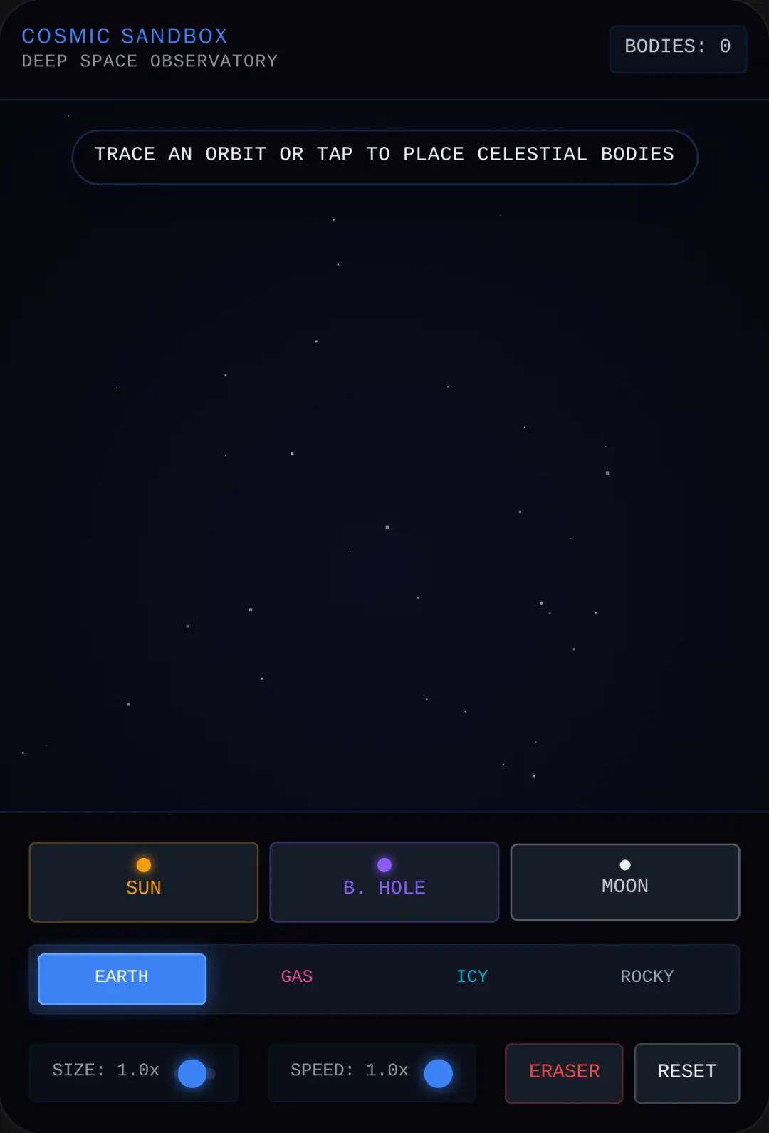 Cosmic Sandbox - Deep Space Observatory cover