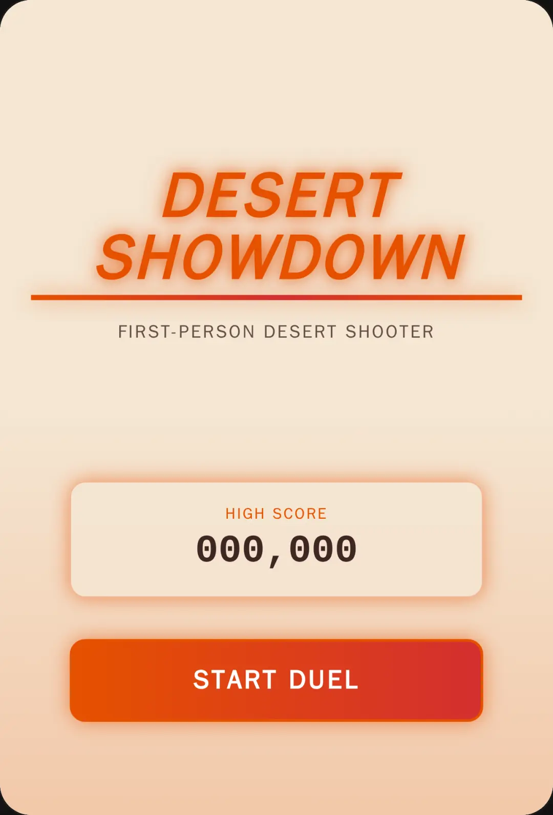 Desert Outlaw Showdown call of duty cover