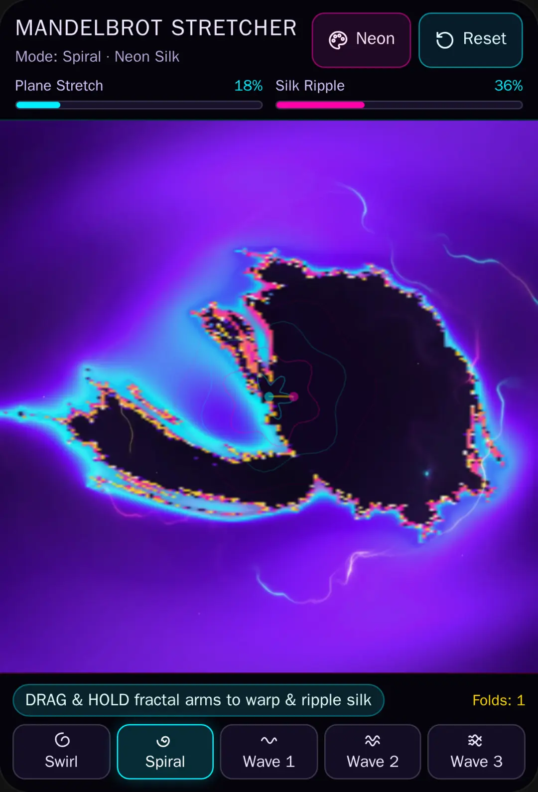 Mandelbrot Stretcher cover