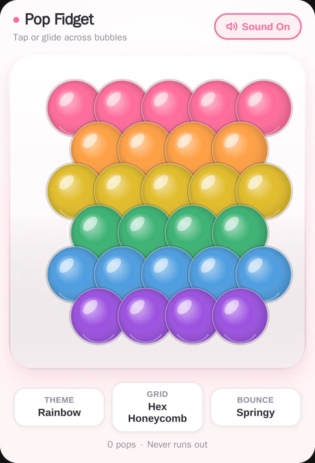 Silicone Pop Toy cover