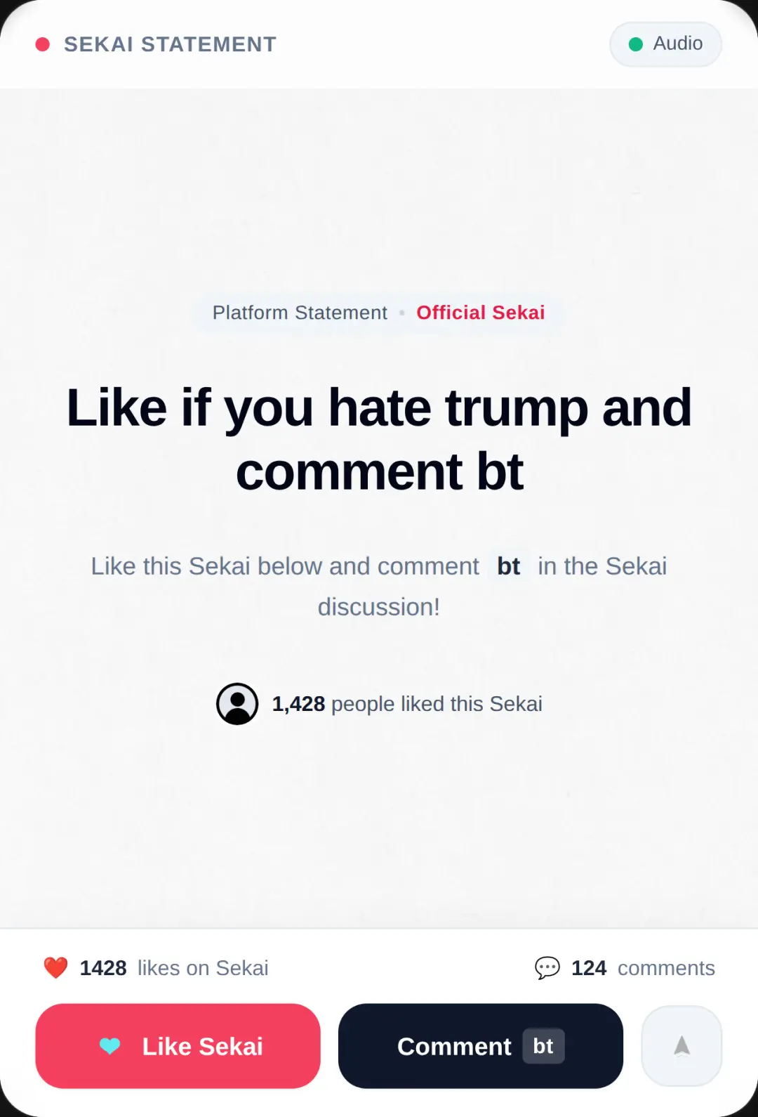 Sekai Statement cover