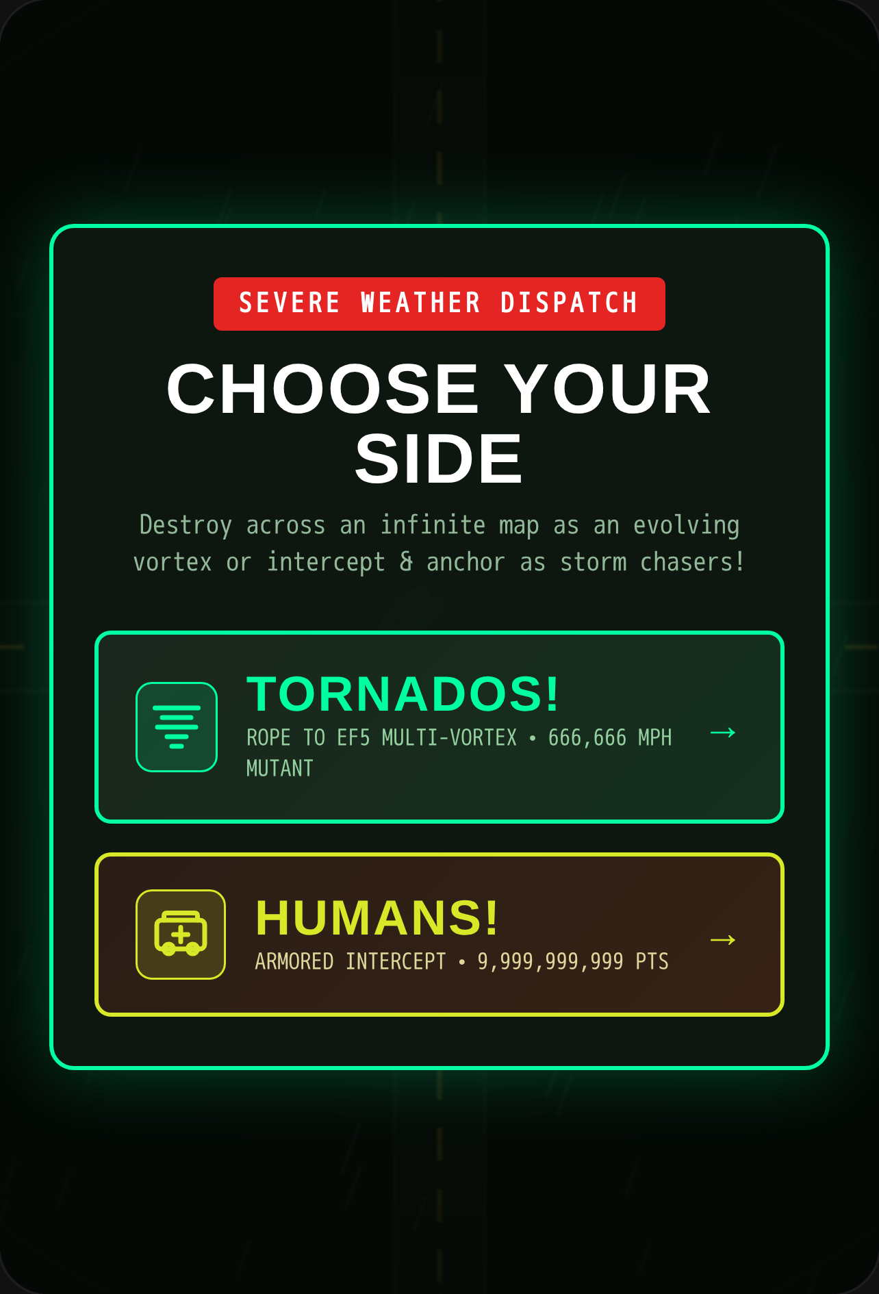TORNADOS vs HUMANS cover