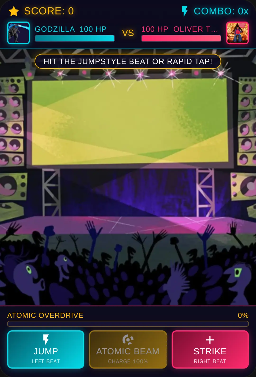Godzilla vs Oliver Tree: Jumpstyle Battle cover