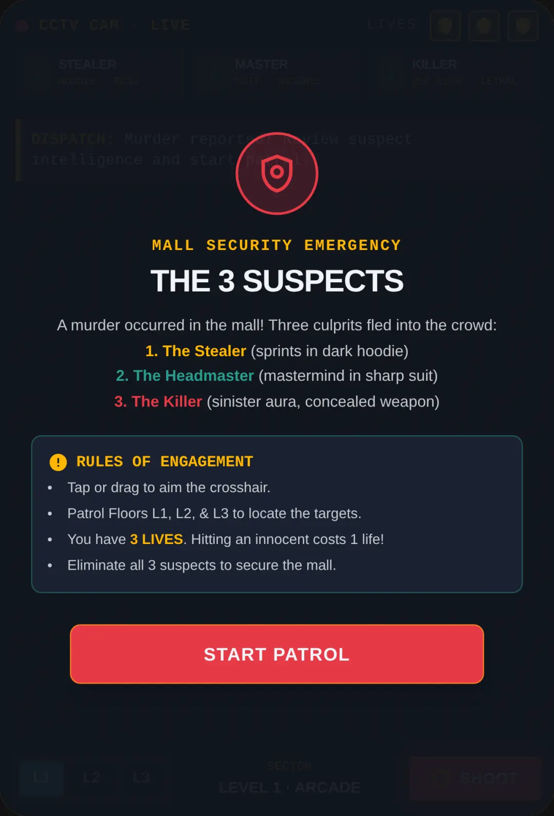 Mall Security: The 3 Suspects finding them is your duty🕵️🚔🏤 cover