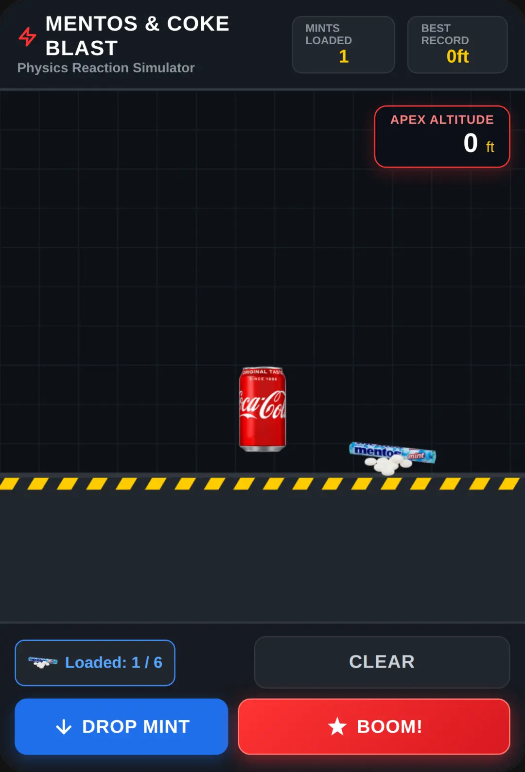 Mentos & Coke Lab Blast cover