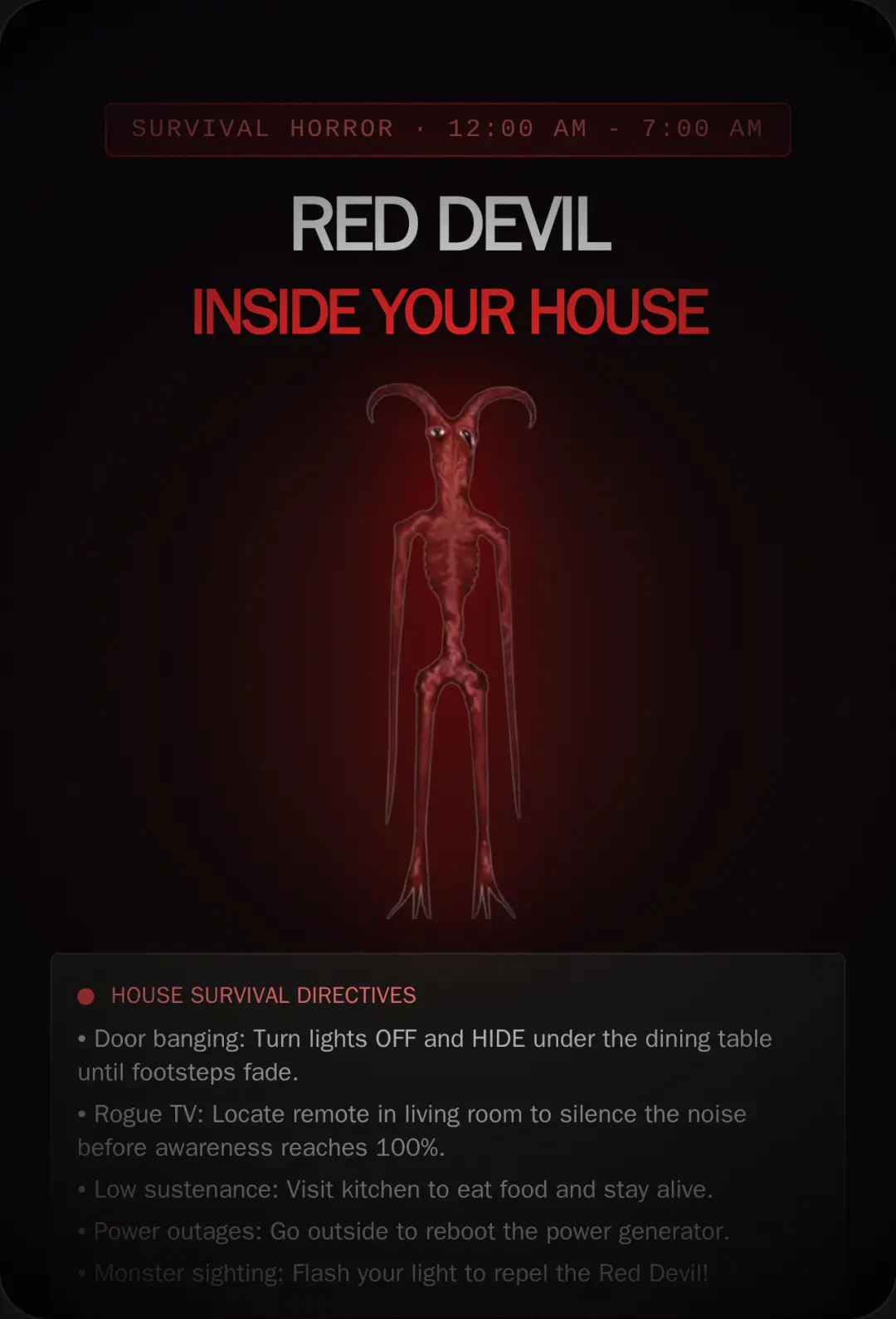 Survive Until 7 AM: Red Devil Horror cover