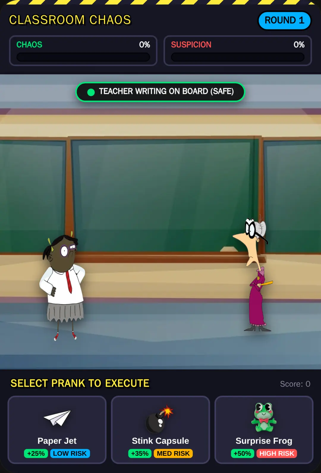 Classroom Chaos: Cartoon Prank Royale cover