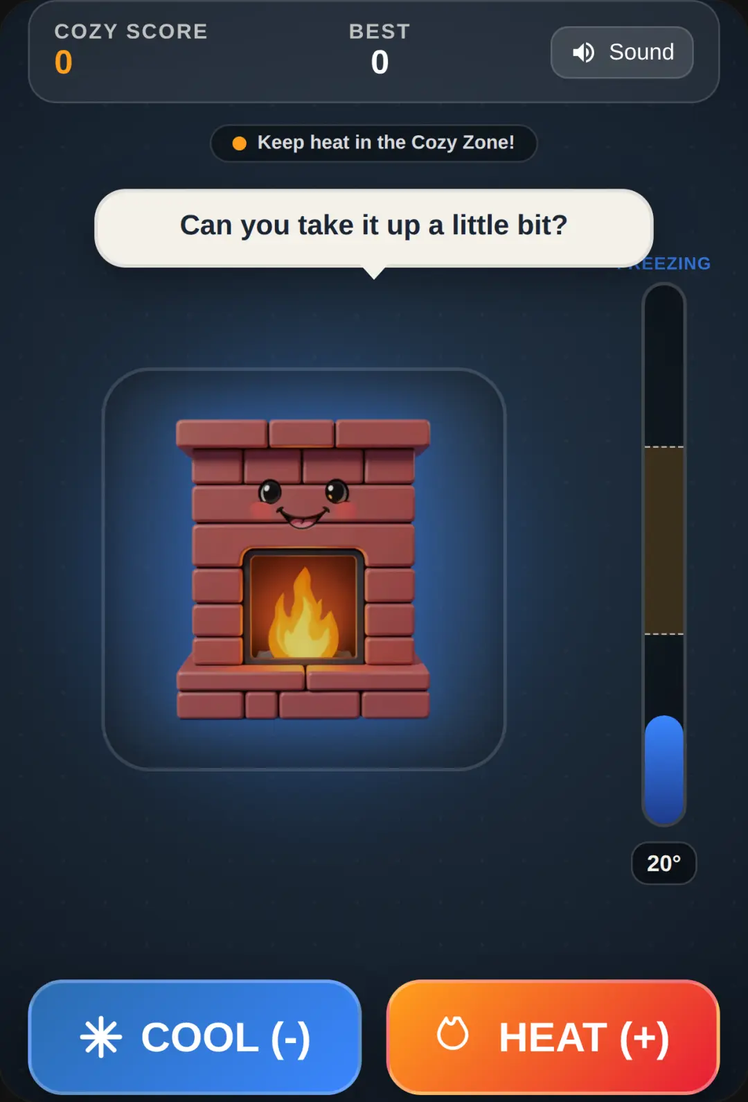 Cozy Fireplace Dial cover
