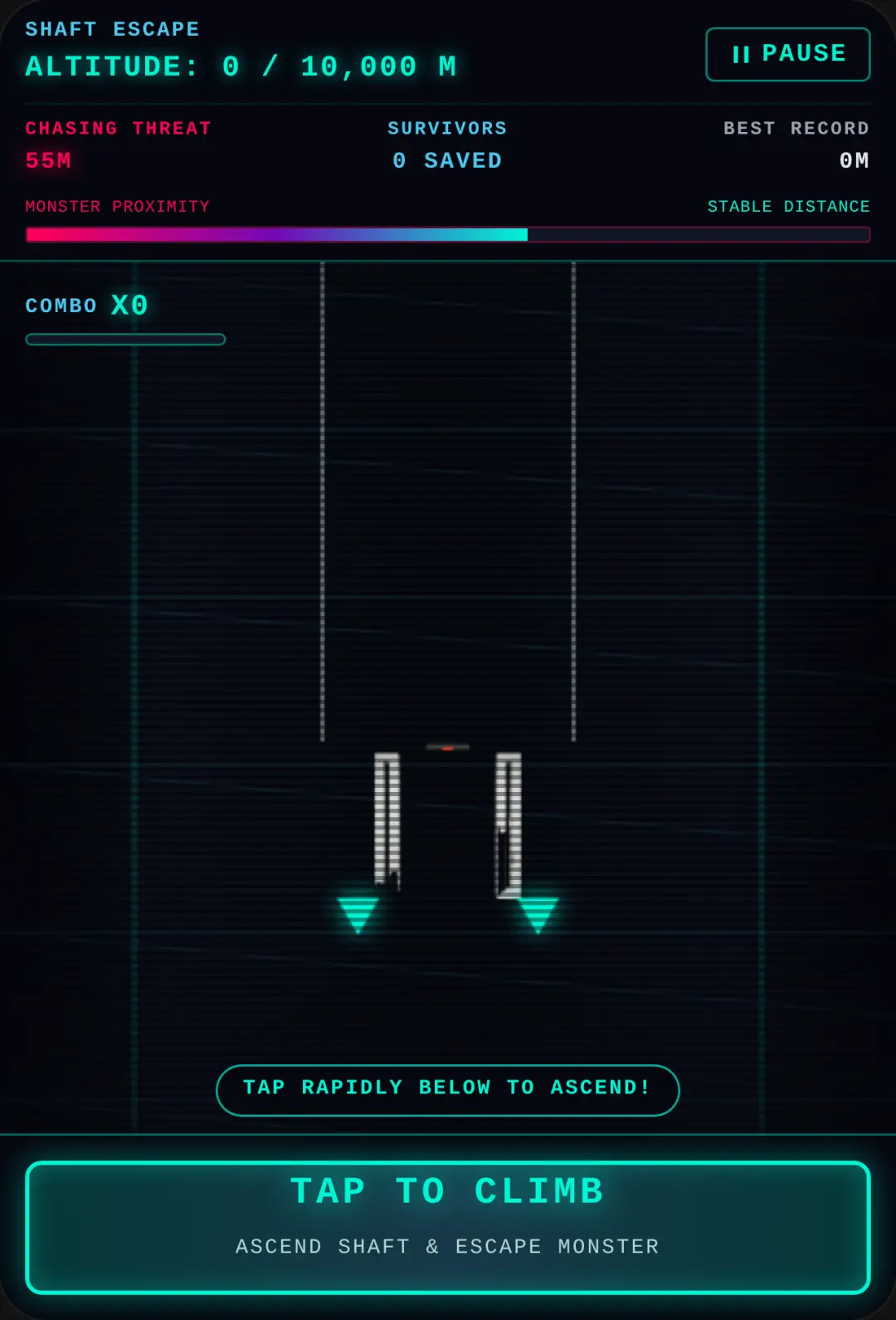 Elevator Escape: 10,000M Shaft cover