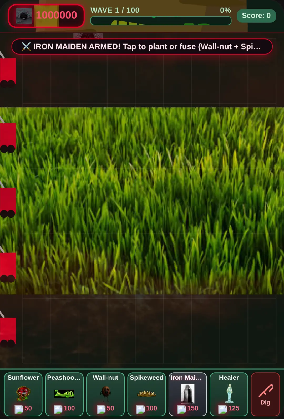 Plant vs Zombie horror . If you top 100 to have been 1 hours cover