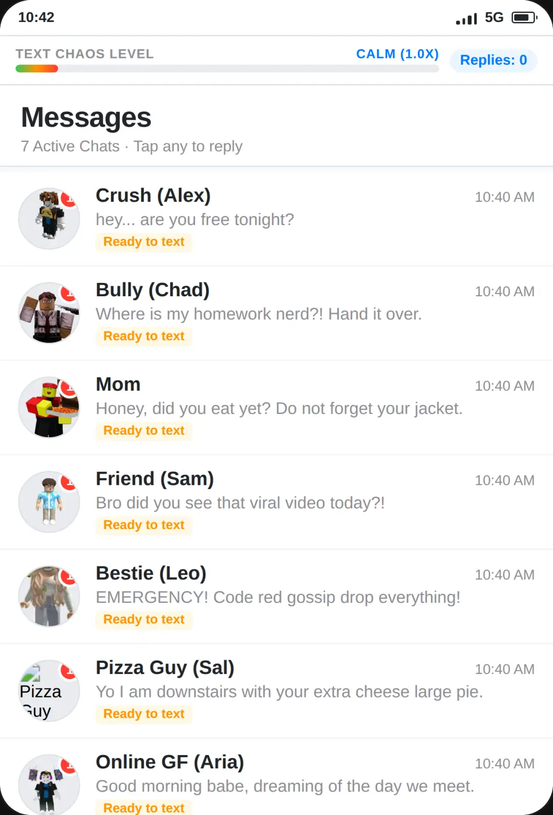 Texting Simulator: 7 Chats Chaos cover