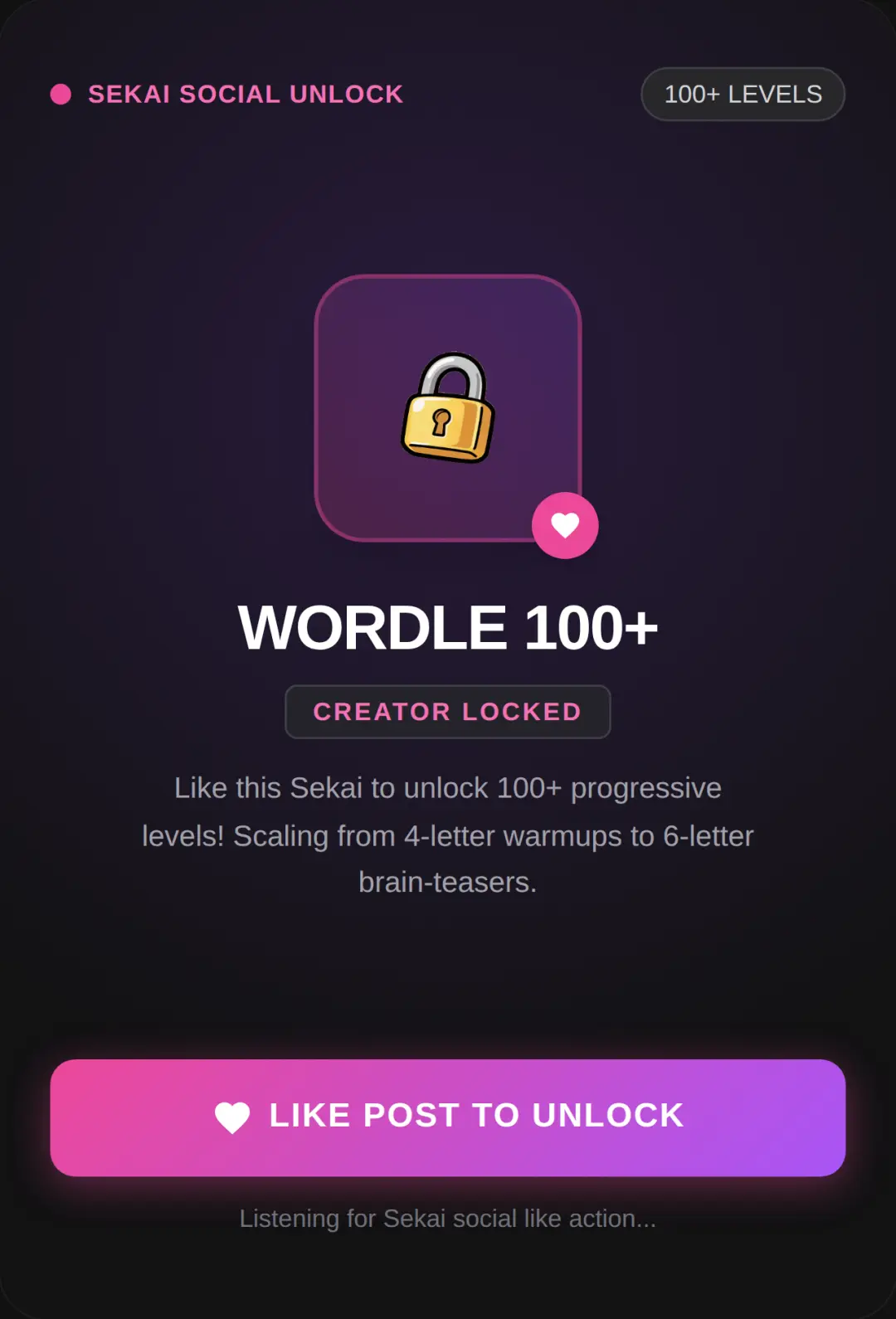 Wordle 100+ Levels cover