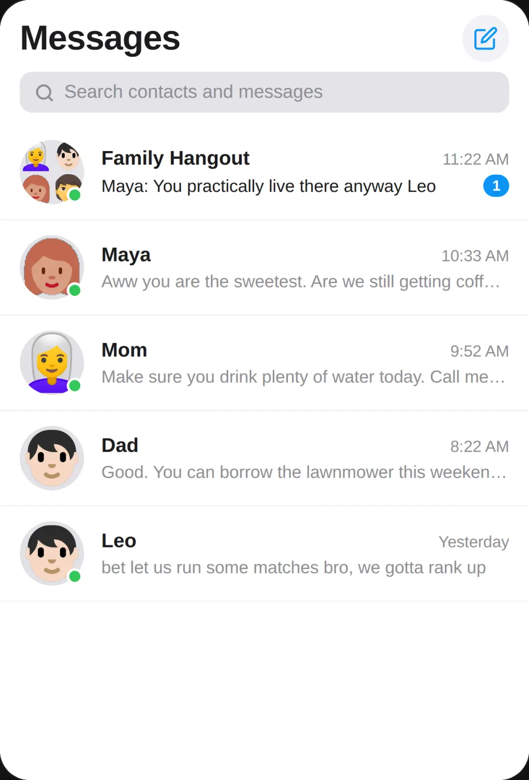 Messages cover