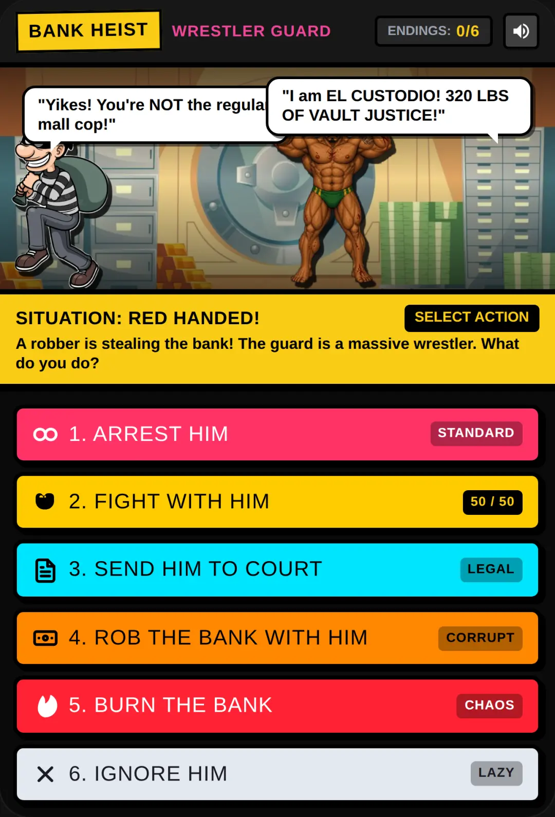 Bank Heist: Wrestler Guard cover