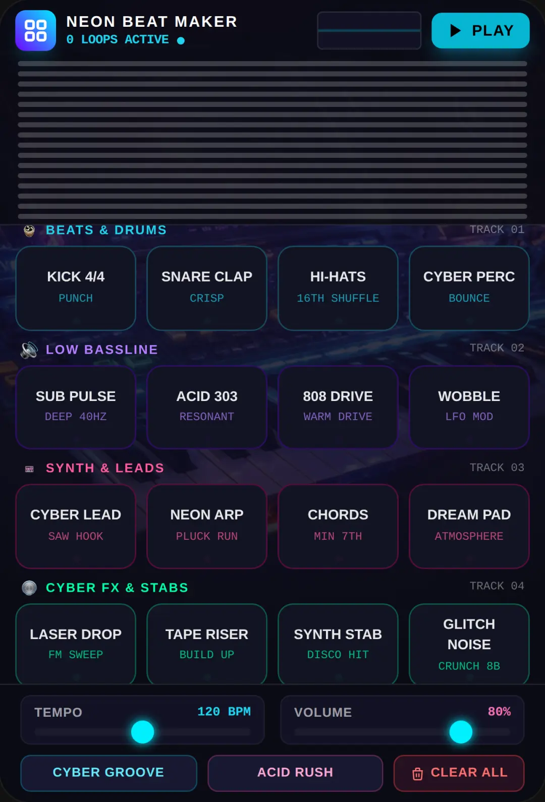 Neon Beat Loop Maker cover