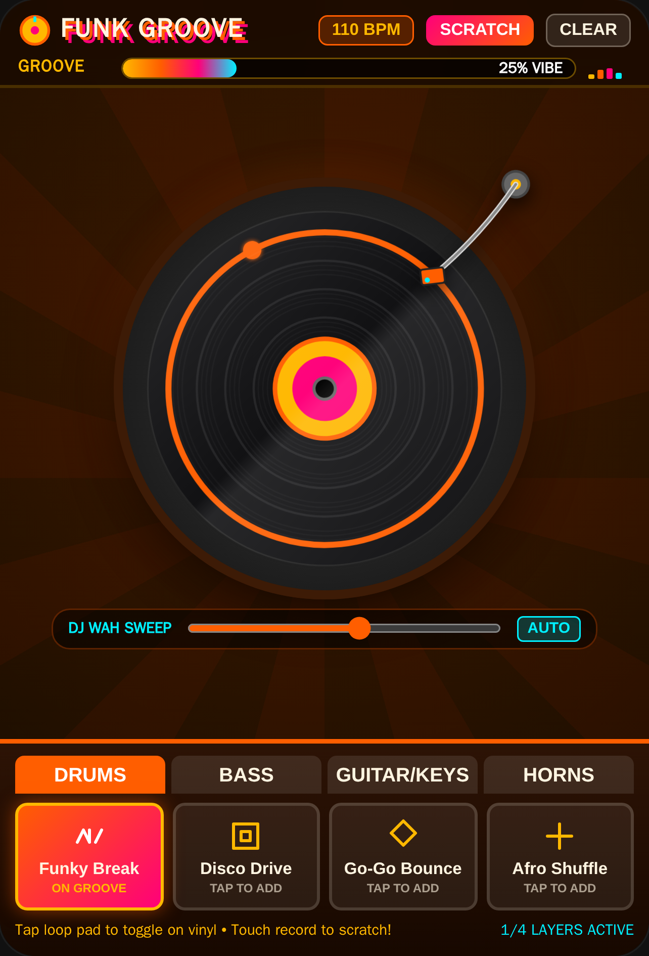Funk Groove Turntable cover