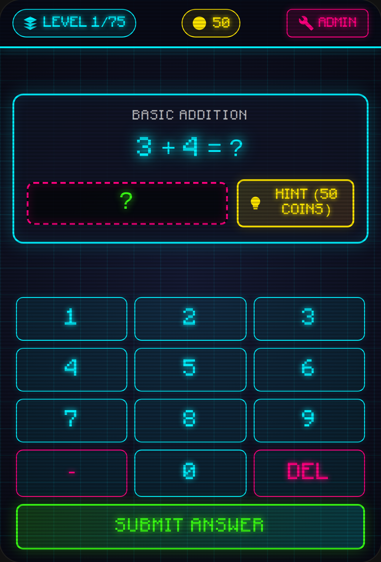 Neon Cyber Math cover