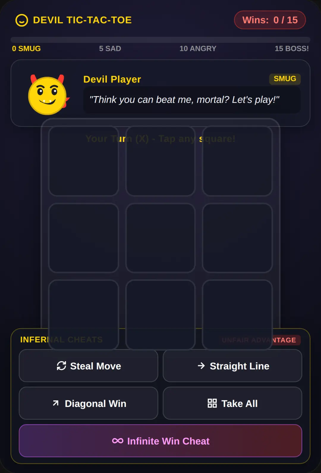 Smiley Tic-Tac-Toe cover